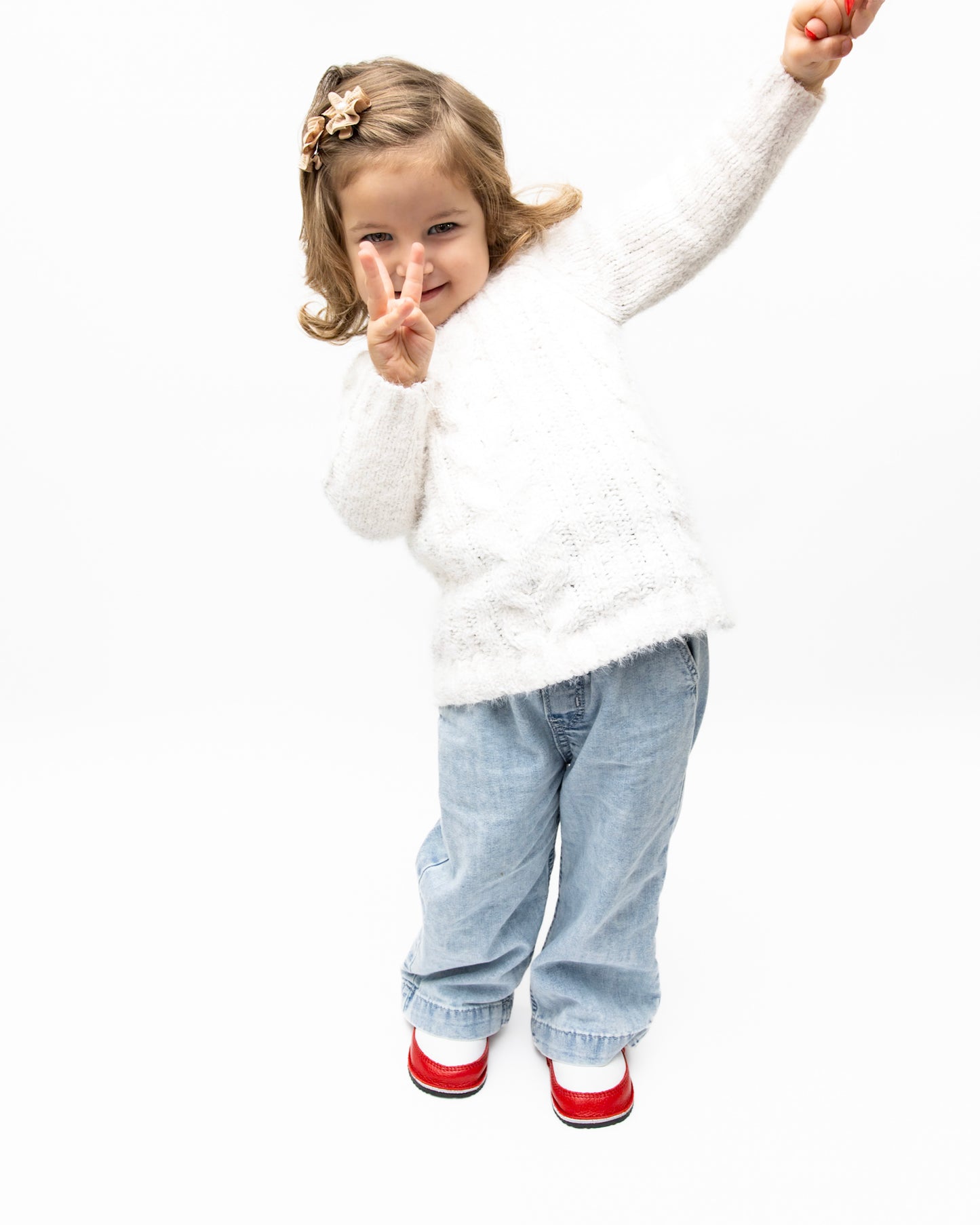 White/Red Barefoot Kids Boots