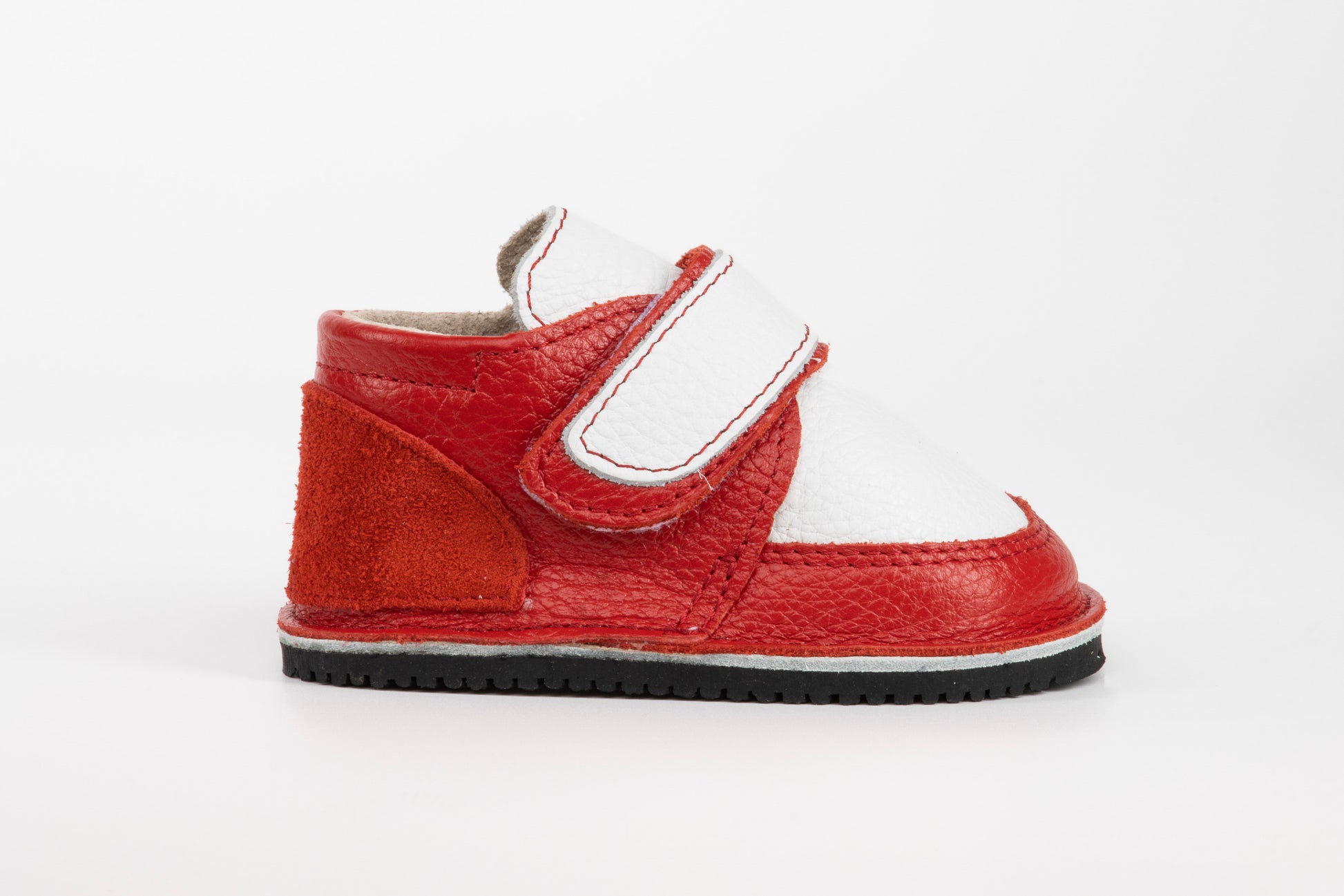 White/Red Barefoot Kids Boots