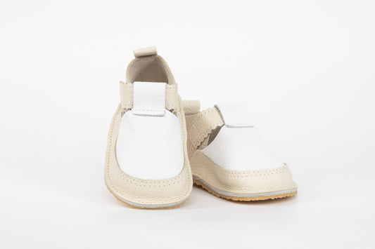 White/Cream Barefoot Kids Shoes