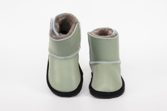 Green Kids Winter Boots