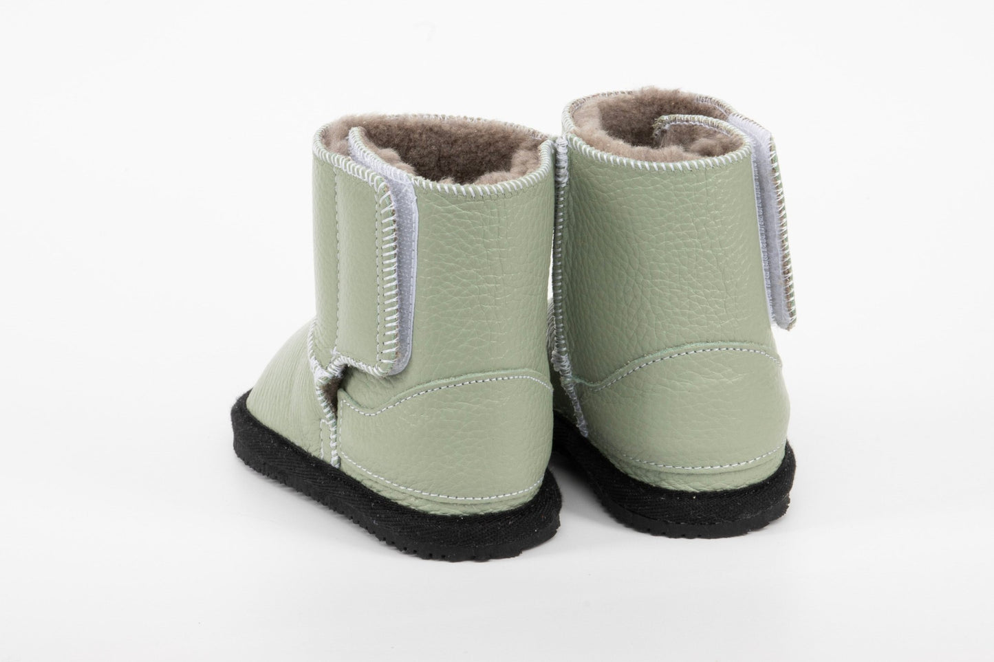 Green Kids Winter Boots